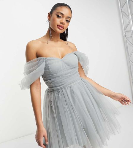 Exclusivité - Robe courte enveloppée de tulle - clair - Lace & Beads - Modalova