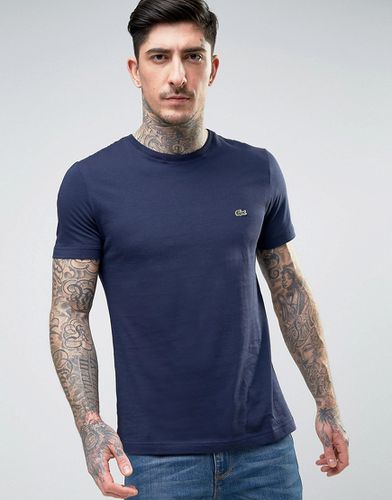 T-shirt ras de cou basique à logo - Bleu marine - Lacoste - Modalova