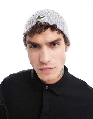 Lacoste - Bonnet à logo - Gris - Lacoste - Modalova