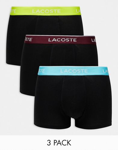 Essentials - Lot de 3 boxers à taille contrastante - Lacoste - Modalova