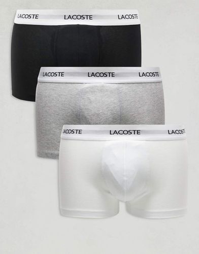 Lot de 3 boxers - Noir, et blanc - Lacoste - Modalova