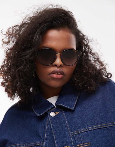 Influx - Lunettes de soleil rondes avec dtail - caille de tortue - Le Specs - Modalova