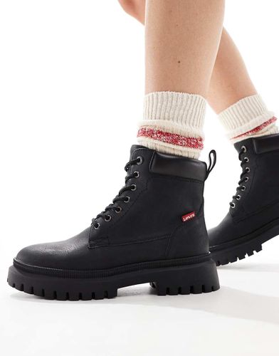 Lennox - Bottines à lacets avec étiquette logo rouge - Levi's - Modalova