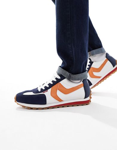 Stryder - Baskets de course à logo - Bleu marine et orange - Levi's - Modalova