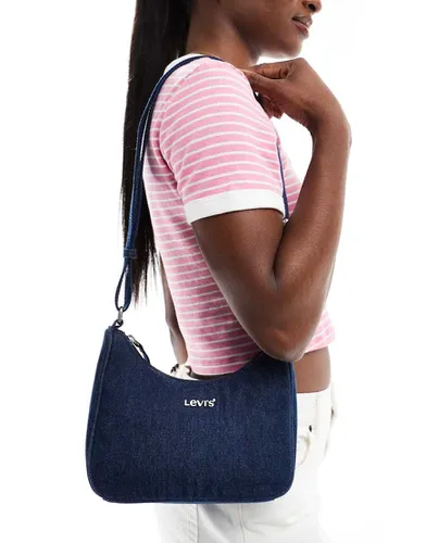 Petit sac porté épaule en denim avec logo - Bleu - Levi's - Modalova