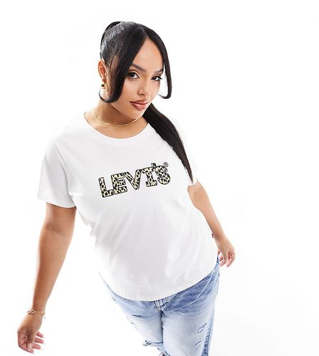 Plus - Perfect - T-shirt avec logo sur le devant à imprimé léopard - Levi's - Modalova