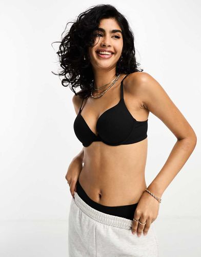 Soutien-gorge push-up côtelé invisible - Lindex - Modalova