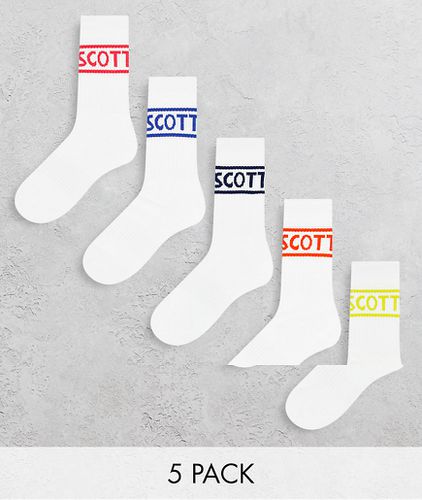 Lyle & Scott - Bodywear - Lot de 5 paires de chaussettes de sport à logo - Lyle & Scott Bodywear - Modalova