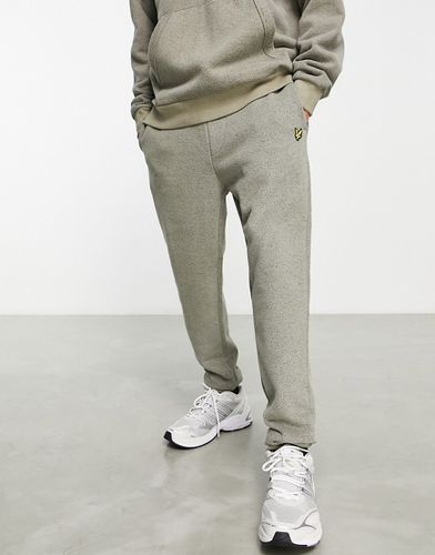 Jogger skinny vintage en tissu texturé fini fil-à-fil - Kaki fumée - Lyle & Scott - Modalova