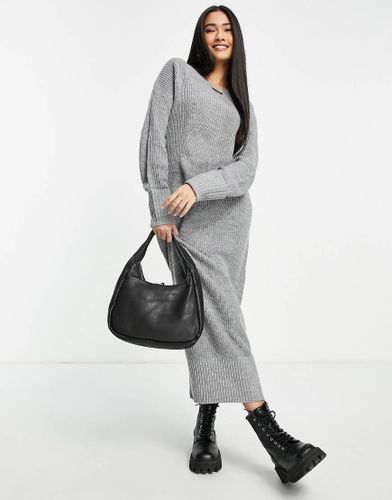 Robe pull longue à encolure longue - ardoise - M Lounge - Modalova