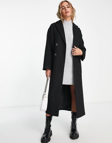 Manteau à double boutonnage en laine mélangée avec ceinture - Monki - Modalova