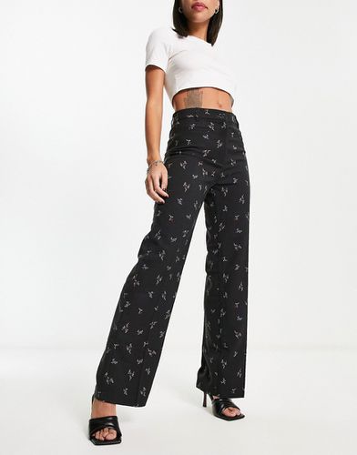 Pantalon d'ensemble ajusté à fleurs - Monki - Modalova