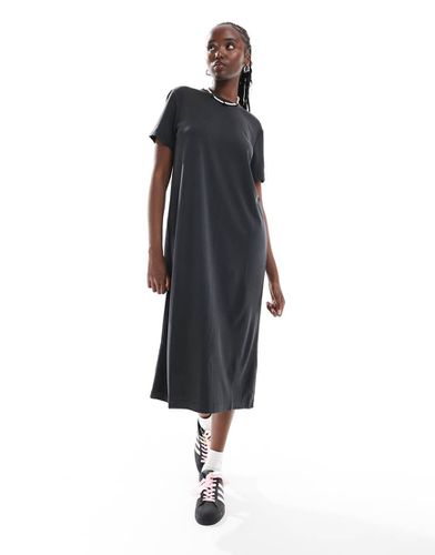 Monki - Robe t-shirt longue - Noir - Monki - Modalova