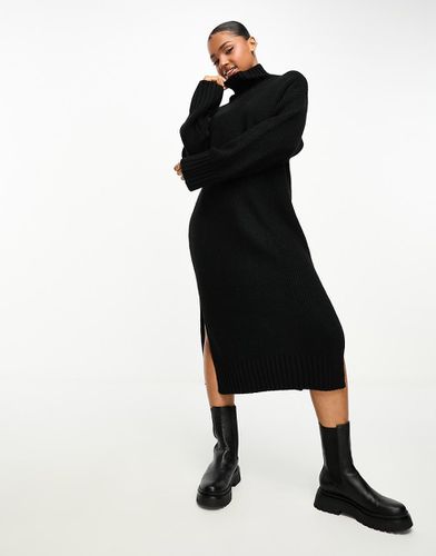 Robe pull oversize mi-longue fendue sur les côtés - Monki - Modalova