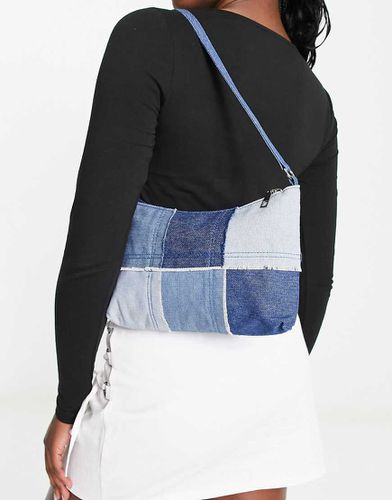 Sac porté épaule avec empiècements en denim - Madein. - Modalova