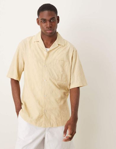 Chemise  dtails brods - beurre - Mango - Modalova