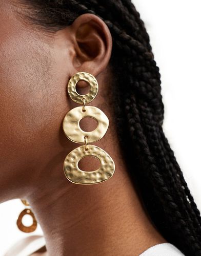 Boucles d'oreilles pendantes cercles - Mango - Modalova