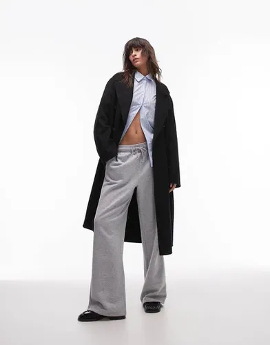 Mango - Manteau long croisé - Noir - Mango - Modalova