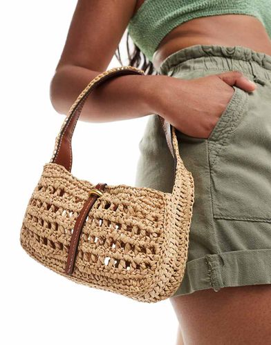 Sac porté épaule en crochet - Mango - Modalova