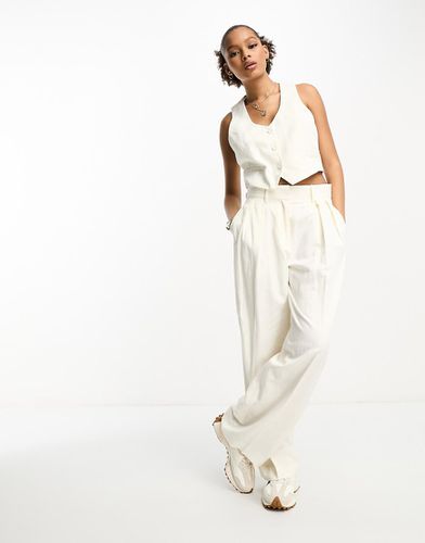 Mango - Pantalon d'ensemble - Blanc - Mango - Modalova