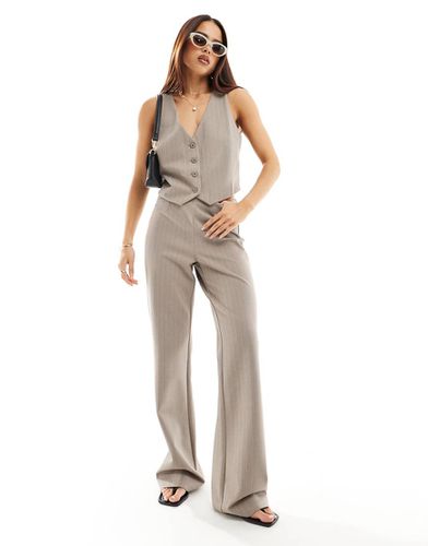 Thin - Pantalon d'ensemble à fines rayures - clair - Mango - Modalova