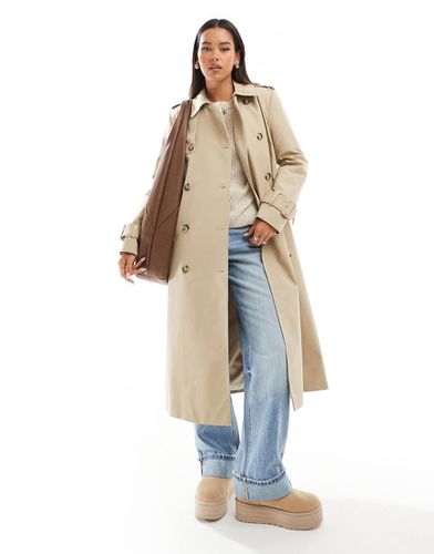 Trench-coat long de qualité supérieure - Beige - Mango - Modalova