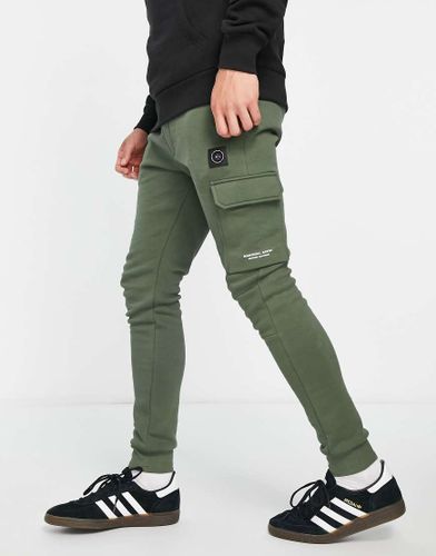 Siren - Jogger style cargo en tissu molletonné - Kaki - Marshall Artist - Modalova