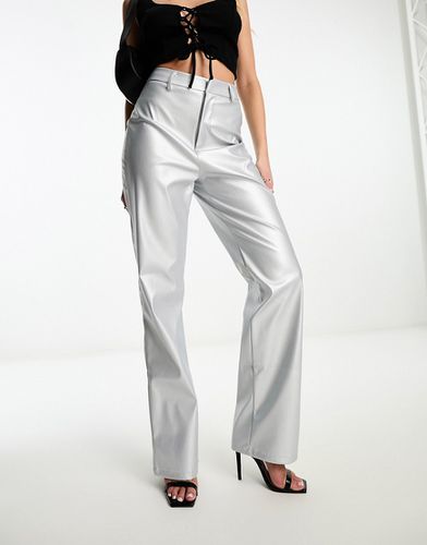 Missy Empire - Pantalon droit en similicuir - Missyempire - Modalova