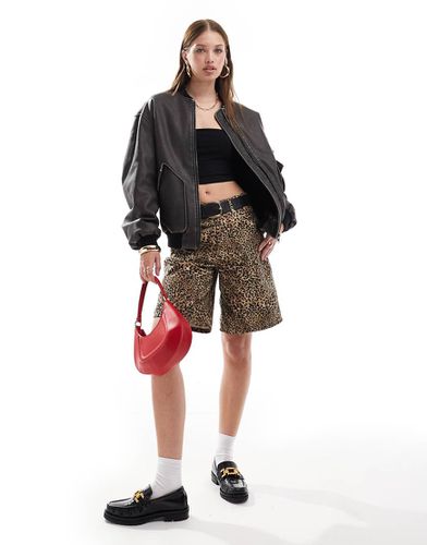 Bomber en similicuir - Miss Selfridge - Modalova