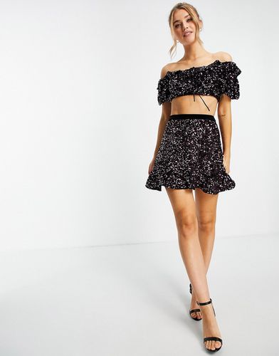 Mini-jupe à sequins et volants - Miss Selfridge - Modalova