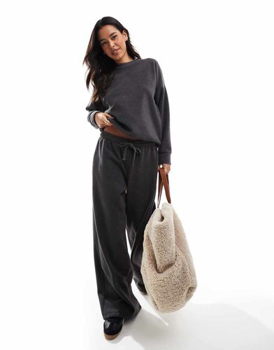 Pantalon de jogging en polaire - Anthracite - Miss Selfridge - Modalova