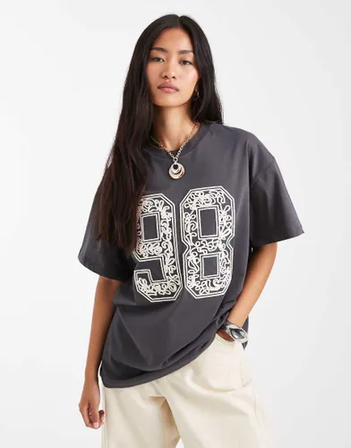 T-shirt de football brod - Miss Selfridge - Modalova