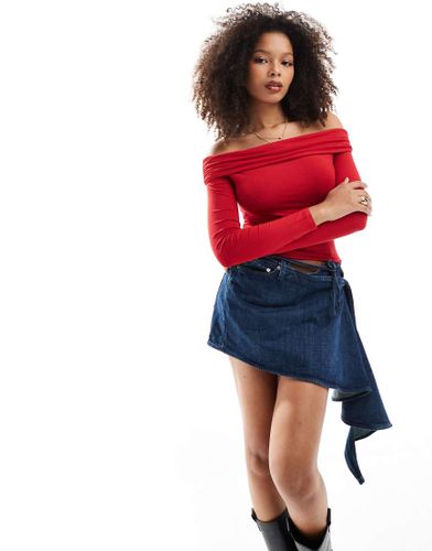 Top manches longues effet drap - Miss Selfridge - Modalova