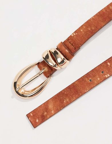 Ceinture  imprim cerf avec boucle demi-lune - Dor - My Accessories - Modalova