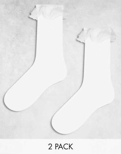 Lot de 2 paires de chaussettes à volants en organza - My Accessories - Modalova