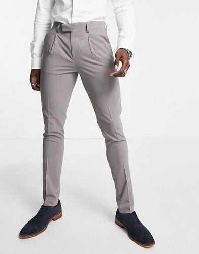 Tower Hill - Pantalon de costume skinny en laine mélangée peignée stretch - Noak - Modalova