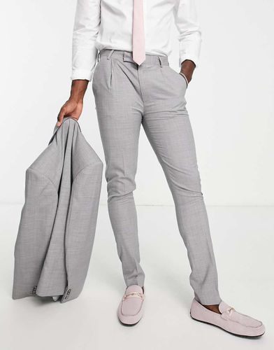 Pantalon de costume ajusté en laine de qualité supérieure - glacé - Noak - Modalova