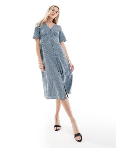 Alexa - Robe mi-longue - Vichy bleu - Nobody's Child - Modalova