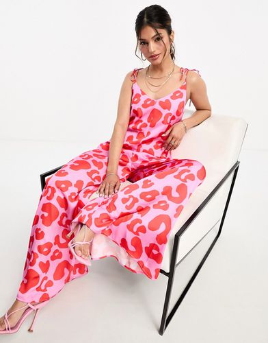Combinaison ample à imprimé léopard - /rouge - Never Fully Dressed - Modalova
