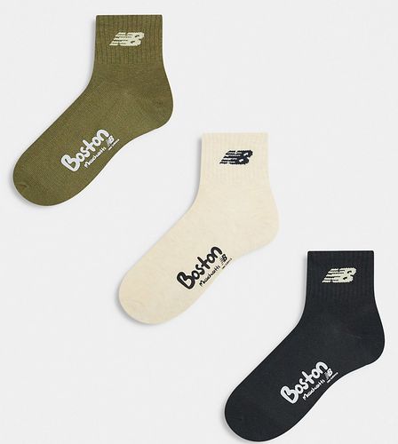 Waffle Knit Ankle Socks 2 Pack - New Balance