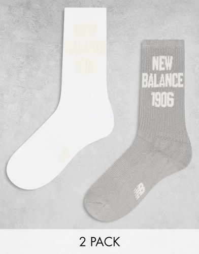 Lot de 2 paires de chaussettes à logo 1906 - New Balance - Modalova