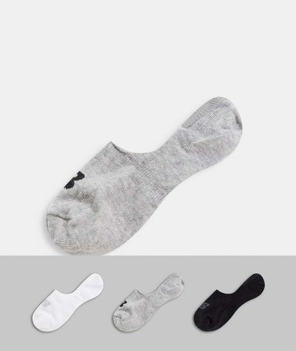 Lot de 3 chaussettes invisibles - , blanc et gris - New Balance - Modalova