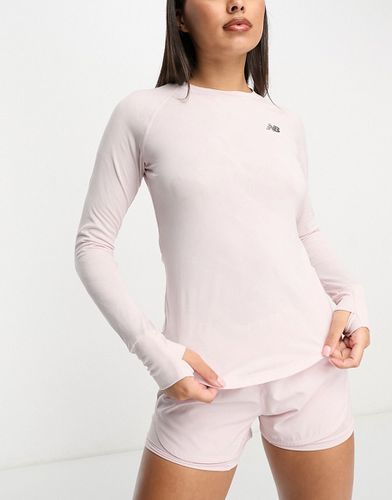 Q Speed Jacquard - T-shirt à manches longues - Rose - New Balance - Modalova