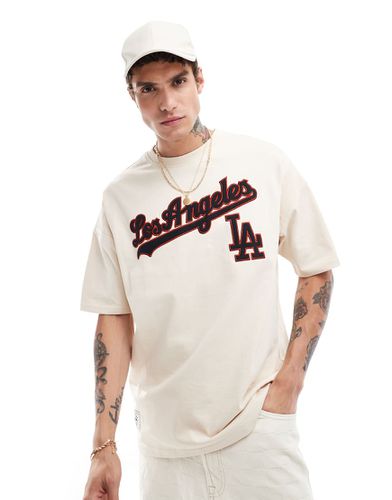 MLB LA - T-shirt à logo - Crème - New Era - Modalova