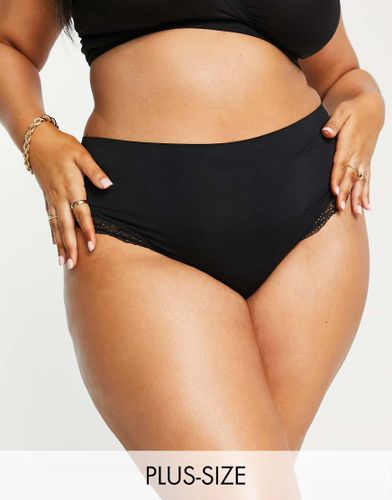New Look Curve - Culotte taille haute - Noir - New Look Plus - Modalova