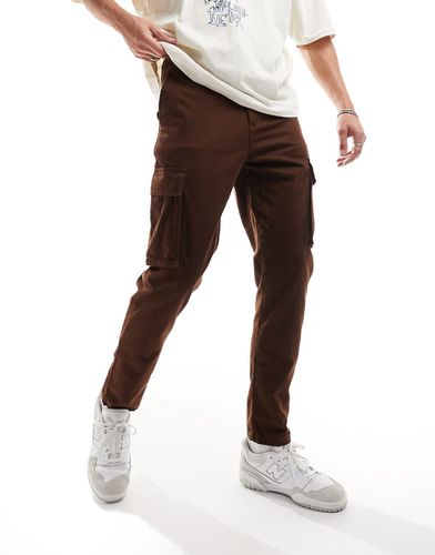 Pantalon cargo - Marron foncé - New Look - Modalova