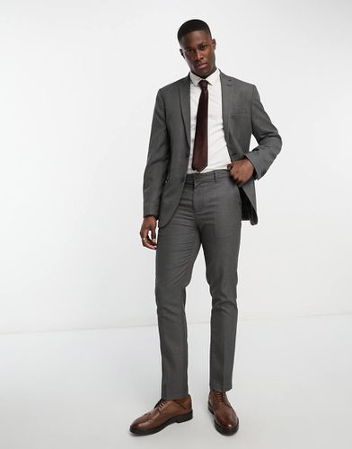 Pantalon de costume slim texturé - - SUIT 17 - New Look - Modalova