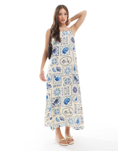 Robe droite mi-longue  imprim mosaque - New Look - Modalova