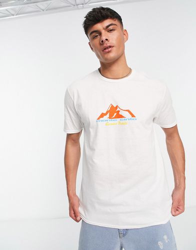 T-shirt avec imprimé montagnes - New Look - Modalova