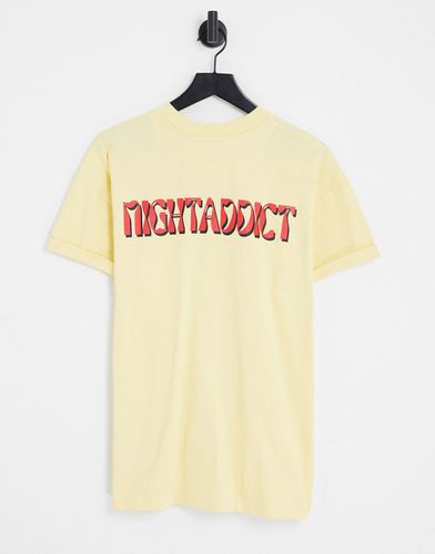 T-shirt avec logo ondulé au dos - Night Addict - Modalova
